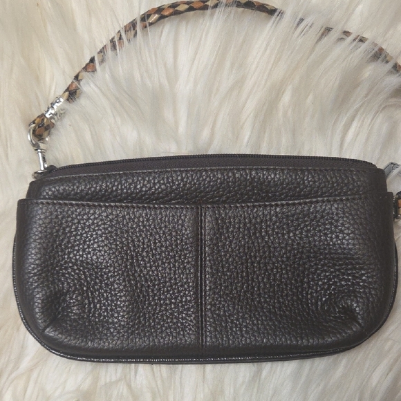 Brighton Textured Black Wristlet with Silver Heart Charm - Picture 4 of 4